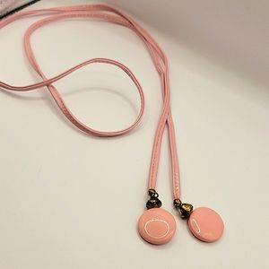 VTG Pink patent leather belt